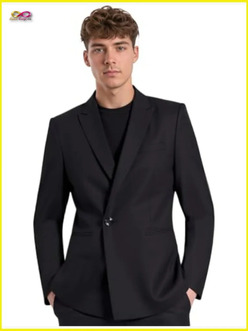 Modern Sport Coat Peak Lapel Blazer Lightweight Business Casual Jacket